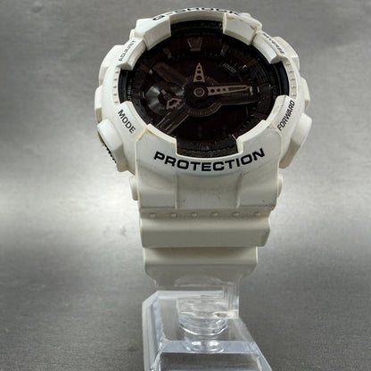 Casio G-Shock GA-110GW Watch Men 51mm Digital Analog White Alarm Chrono New Batt5