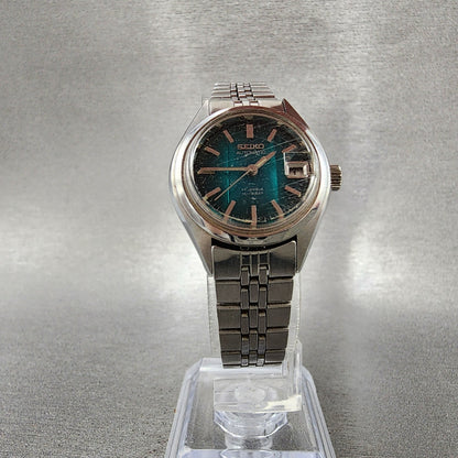 Seiko Automatic Watch Women 24mm Green Dial Silver Tone Date 22050990 PARTS7