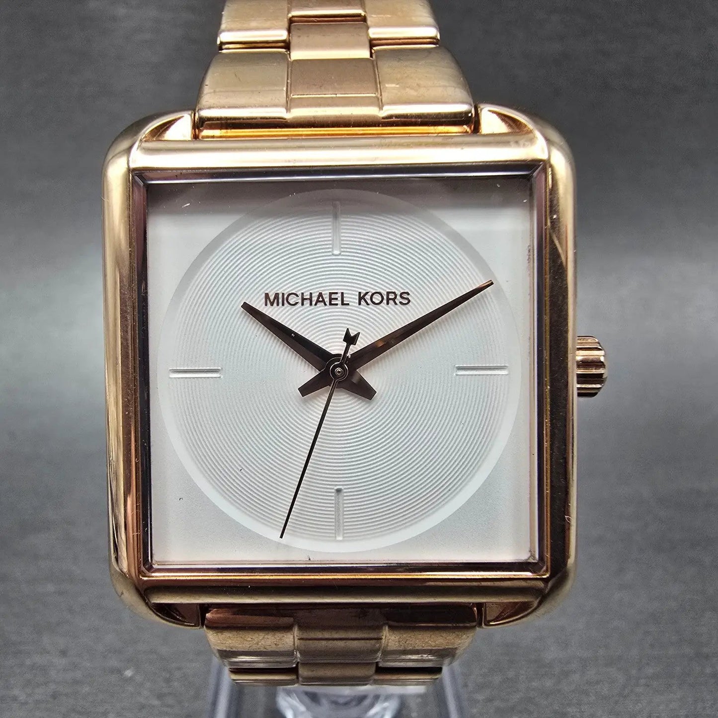 Michael Kors Lake Watch Women 32mm White Dial Rose Gold Tone MK-3645 New Battery0