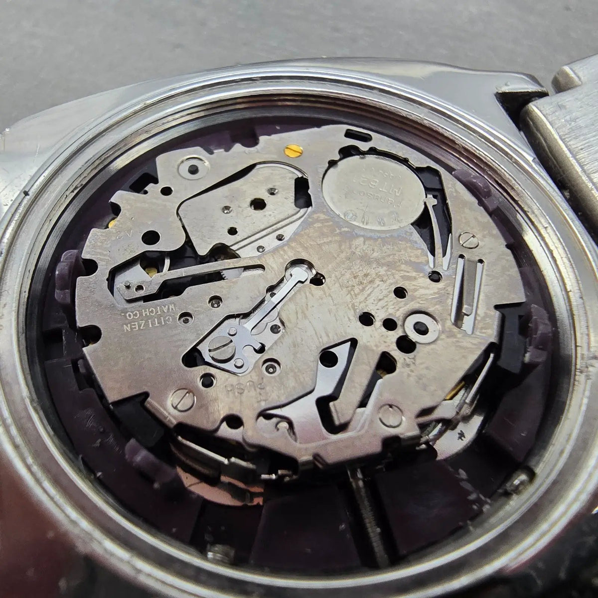 Citizen Eco-Drive Chronograph Watch Men 40mm Black Dial Steel Date H500 PARTS14