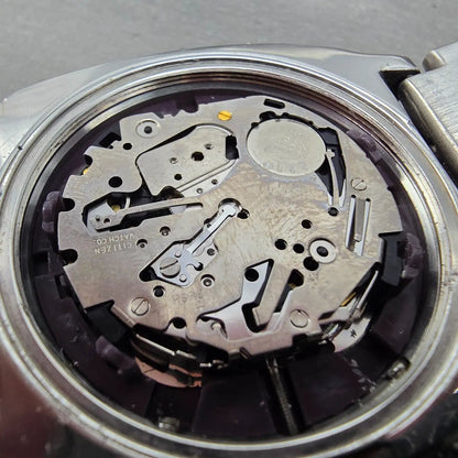 Citizen Eco-Drive Chronograph Watch Men 40mm Black Dial Steel Date H500 PARTS14