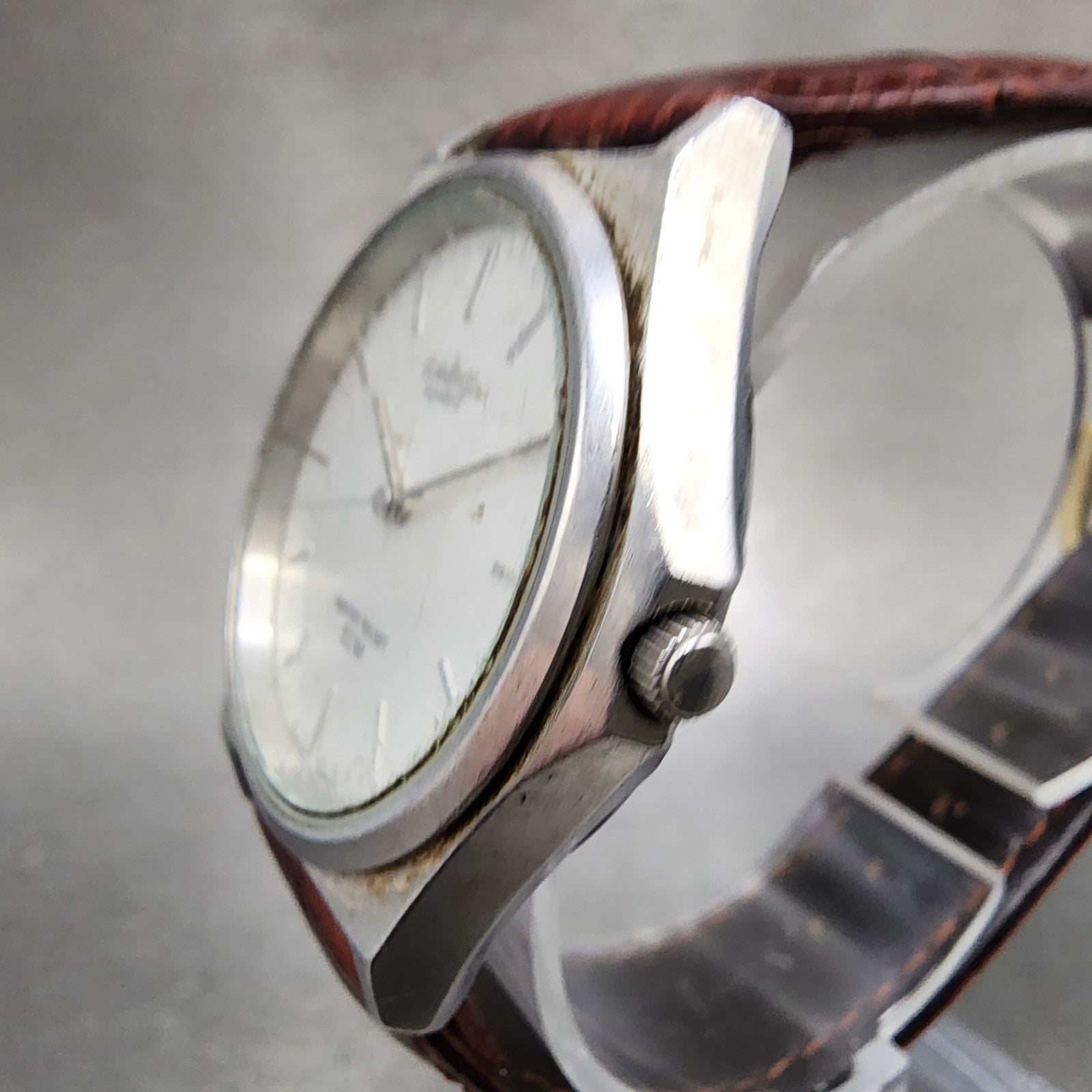 Casio Watch Men 35mm Silver Dial Silver Tone Round MQW73 New Battery2