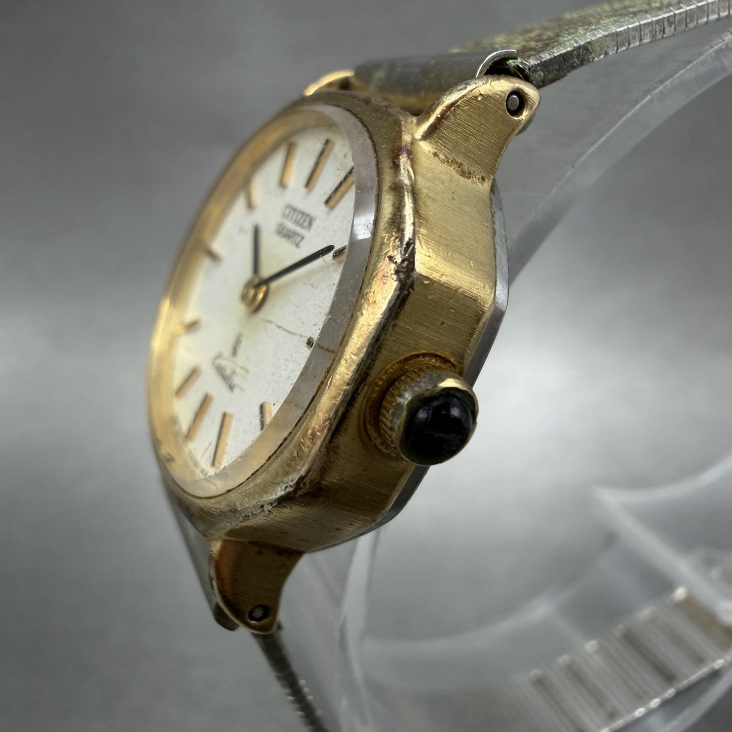 Citizen CQ Castalia Watch Women 24mm White Dial Gold Tone 4831926 New Battery2