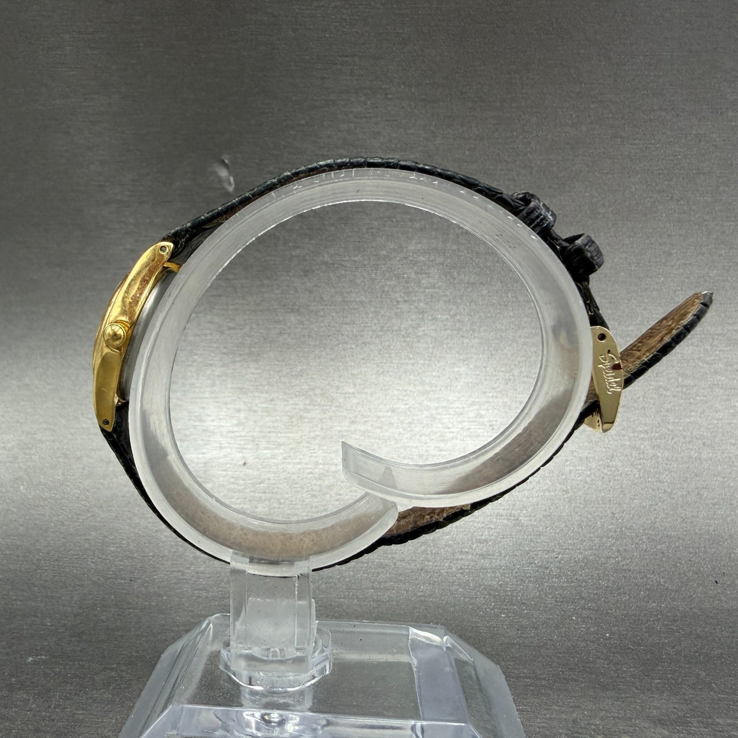 Seiko Watch Women 21mm Black Dial Gold Tone Round 1n01-0e20 New Battery Vintage6