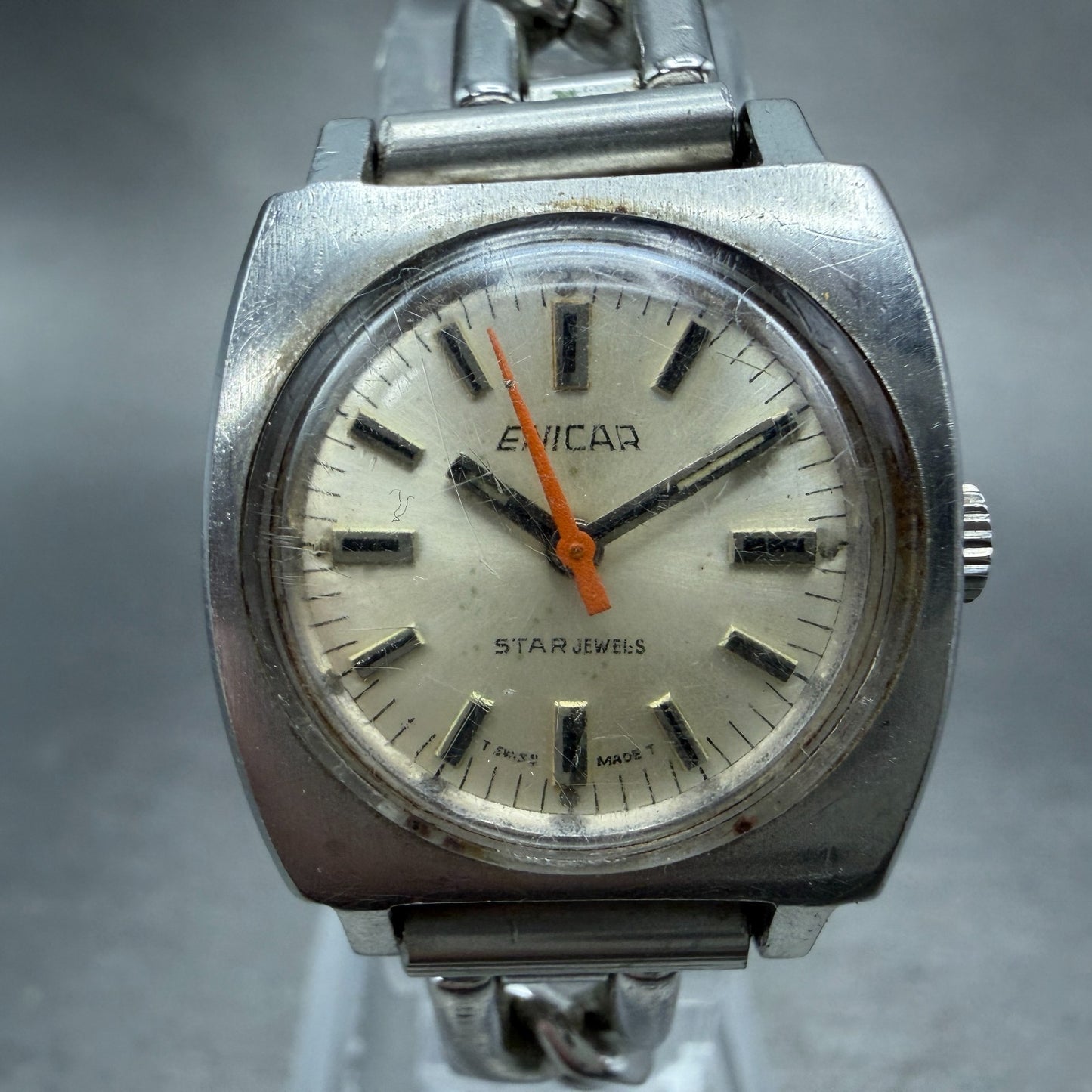Enicar Star Jewels Watch Women 23mm White Dial Steel Manual Wind Runs VTG0