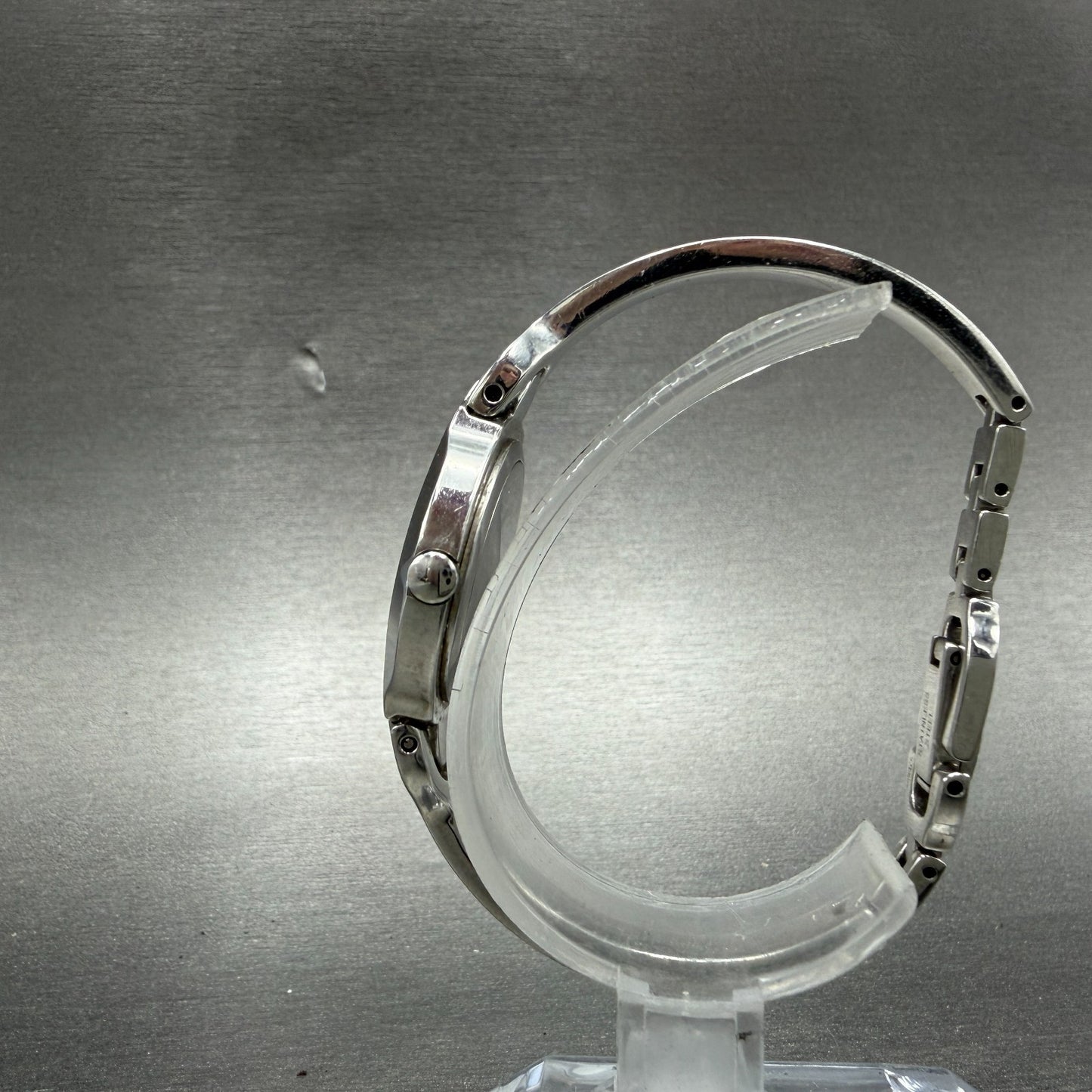 Movado Kara Watch Women 24mm Black Dial Steel Diamonds Bangle 84-A1-1846 NewBatt6