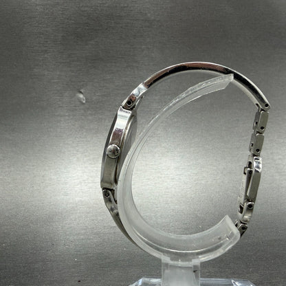 Movado Kara Watch Women 24mm Black Dial Steel Diamonds Bangle 84-A1-1846 NewBatt6