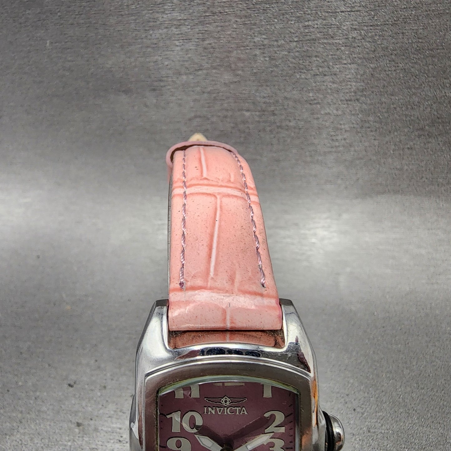 Inivcta Baby Lupah Watch Women 29mm Pink Dial Steel Rectangle 2152 New Battery4