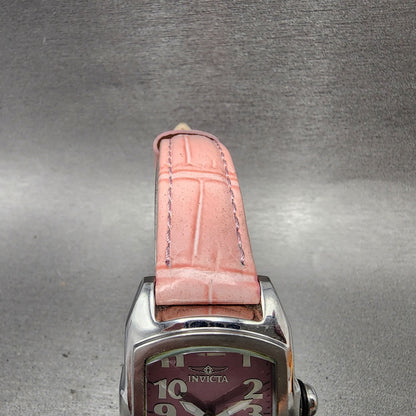 Inivcta Baby Lupah Watch Women 29mm Pink Dial Steel Rectangle 2152 New Battery4