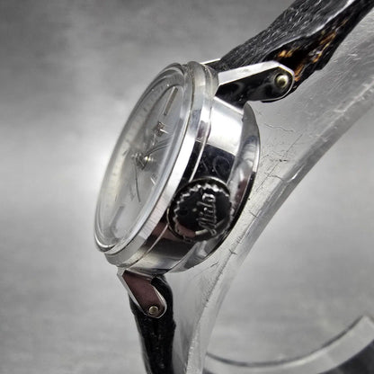 Mido Oceanstar Powerwind Watch Women 19mm Silver Dial Steel Automatic VTG Runs2