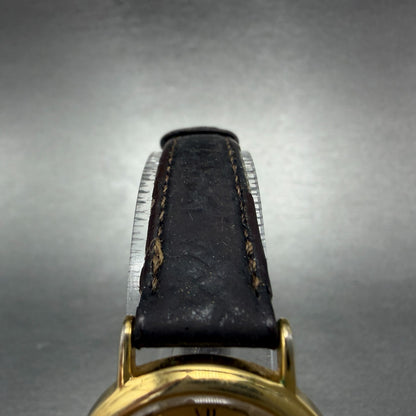 Seiko Watch Women 26mm Gold Floral Dial Gold Tone Round 1n00-0d59 New Battery AB4