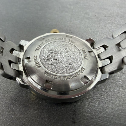 P Guionnet Dive Watch Women 28mm White Dial Two tone Date Round New Battery9