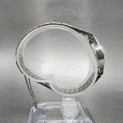 Seiko Watch Women 17mm Silver Dial Silver Tone Manual Round 11-0330 Runs