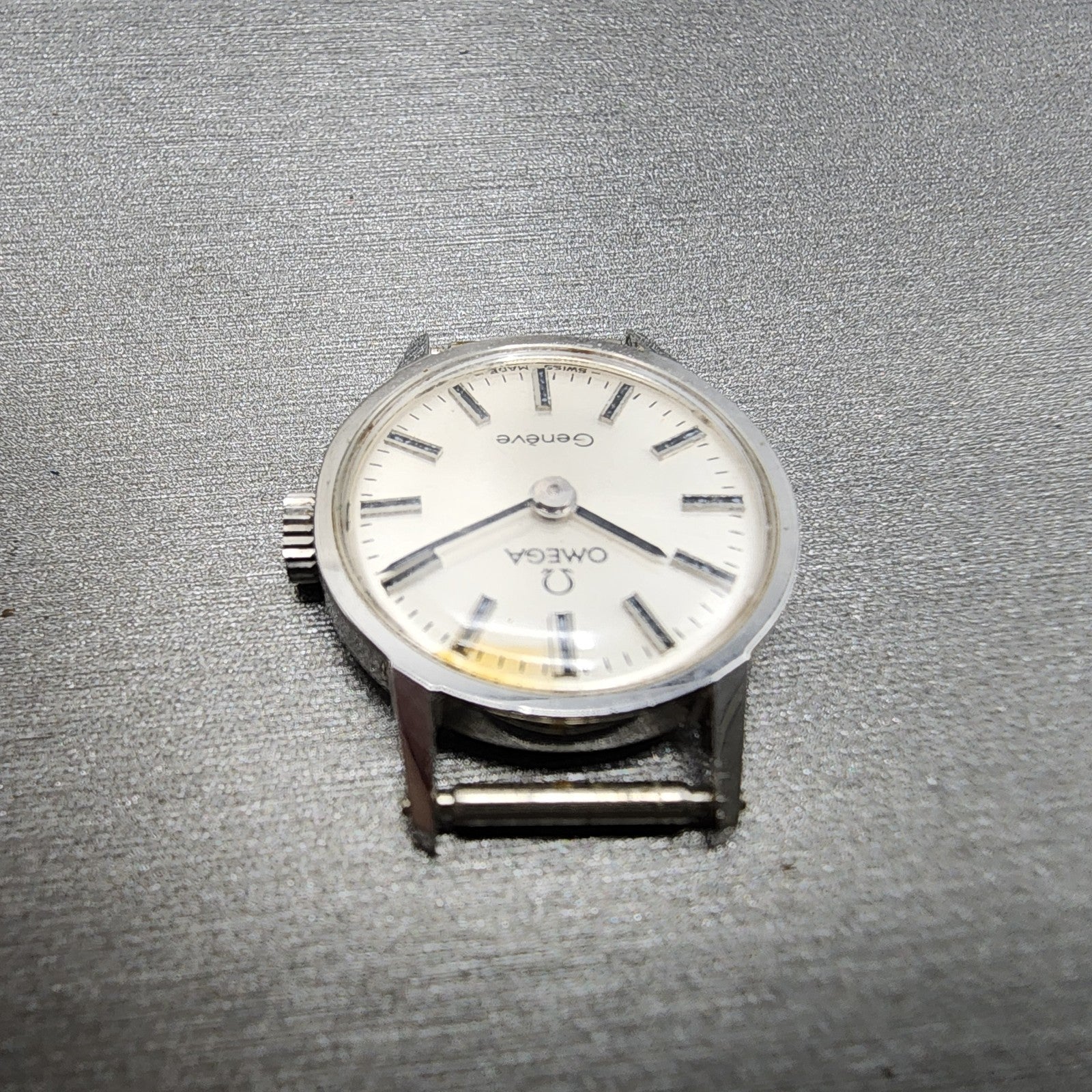 Omega Geneve Watch Women 20mm Silver Dial Steel Round Manual 511.0451 PARTS5