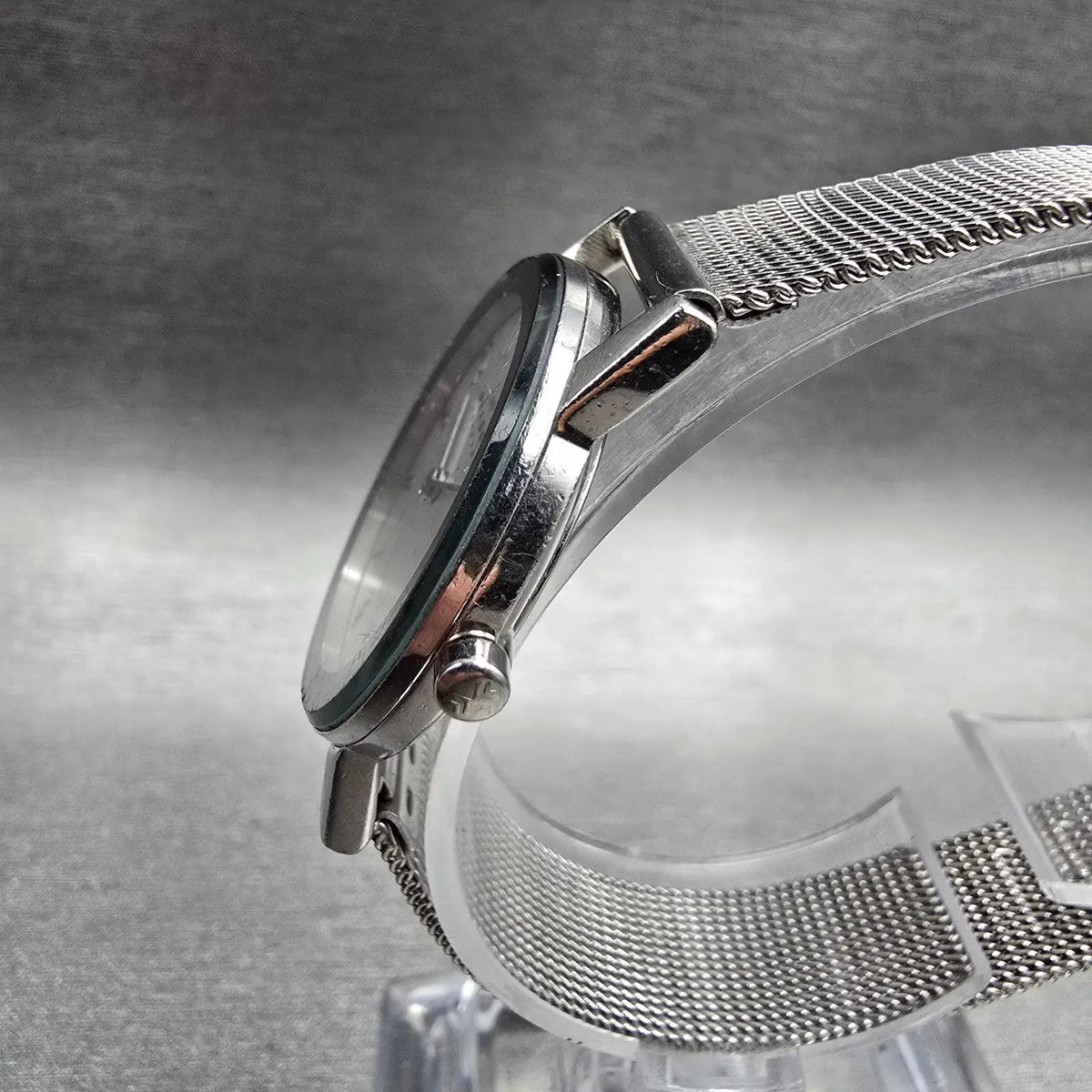 Skagen Watch Women 27mm Silver Dial Silver Tone Round Mesh Band 39SSS New Batt2