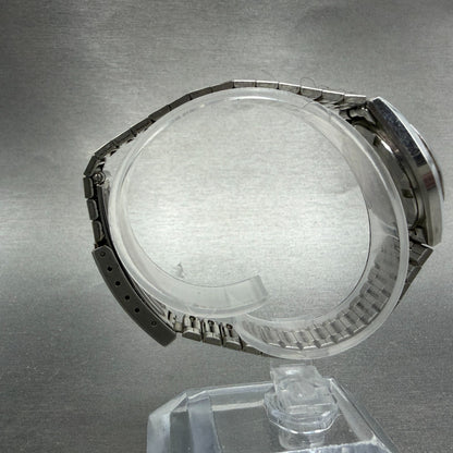 Seiko Watch Women 26mm Black Dial Silver Tone Daydate 2626-0050 New Battery VTG8