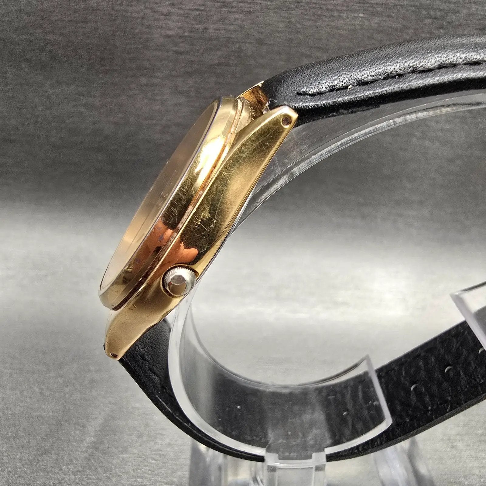 Seiko Watch Men 35mm Champagne Dial Gold Tone Daydate Round 7N43-8A99 New Batt2