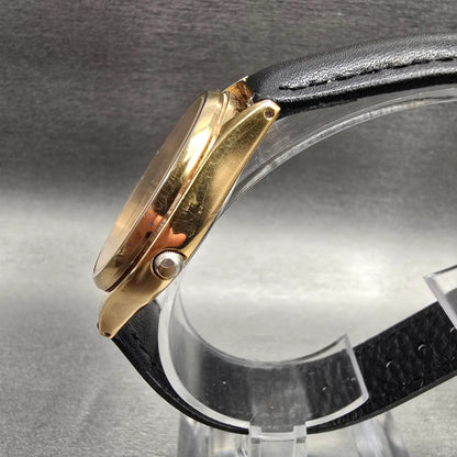 Seiko Watch Men 35mm Champagne Dial Gold Tone Daydate Round 7N43-8A99 New Batt2