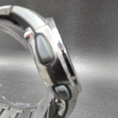 Casio WVA-400J Watch Men 42mm Blue Dial Silver Alarm Chrono Waveceptor PARTS5