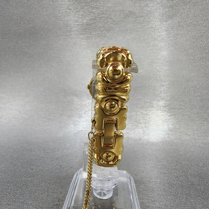 Orient Watch Women 19mm Gold Dial Gold Tone Round D850JZ00 CS New Battery7