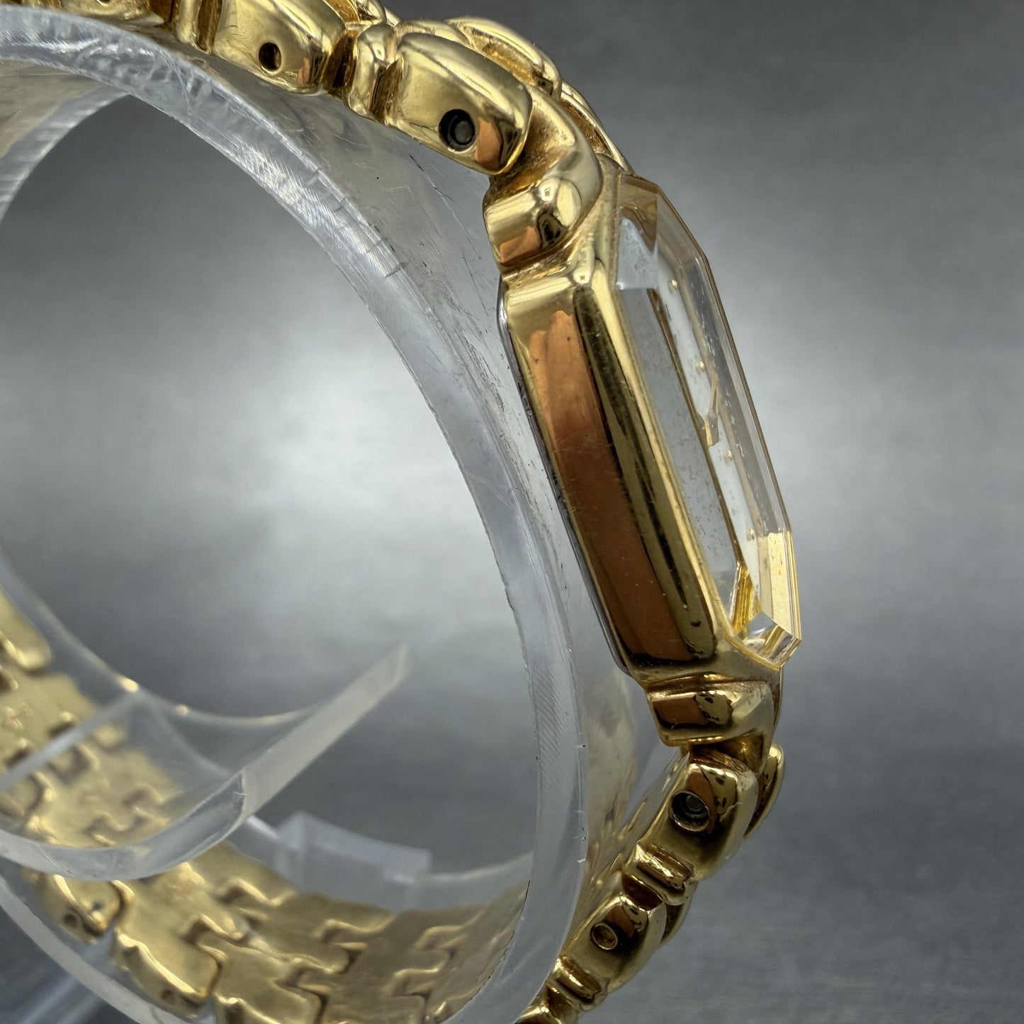 Citizen Watch Women 13mm MOP Dial Gold Tone Hexagon 5421-H07537 New Battery ABC3