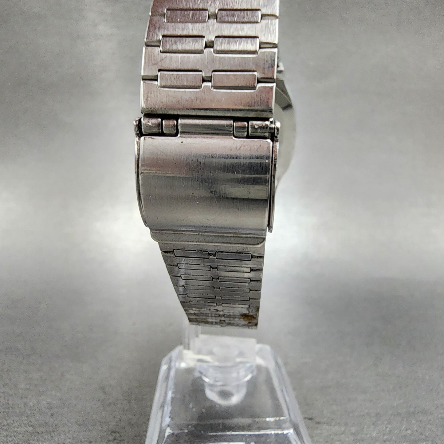 Seiko Tank Watch Men 30mm Silver Dial Silver Tone 2621-5180 New Battery