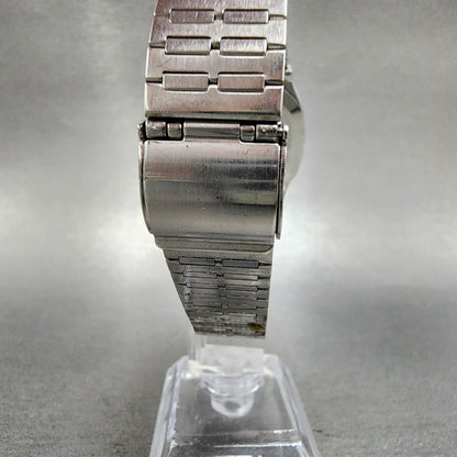 Seiko Tank Watch Men 30mm Silver Dial Silver Tone 2621-5180 New Battery
