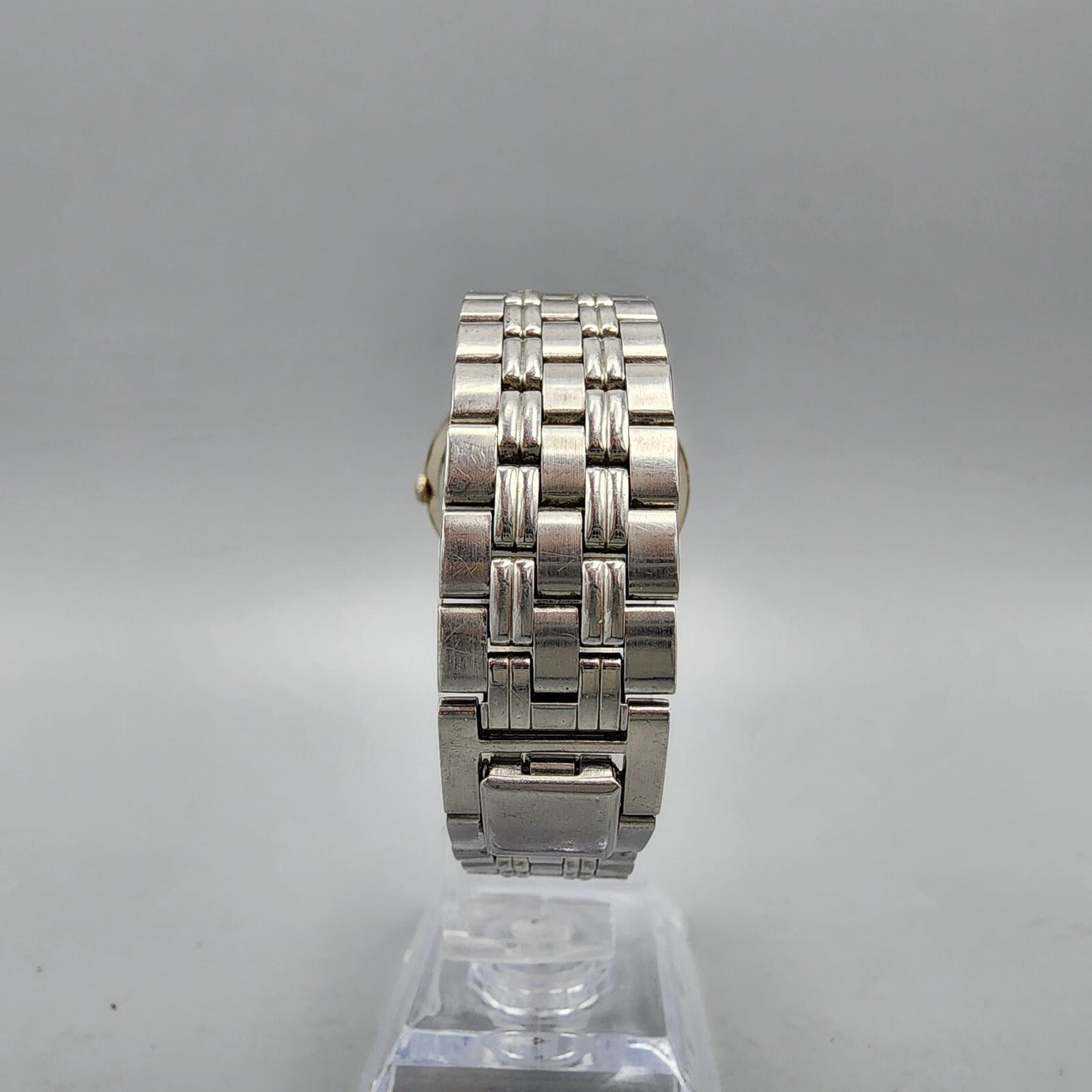 VTG Seiko Watch Women 32mm Gray Dial Silver Tone Round V701-2B50 New Battery