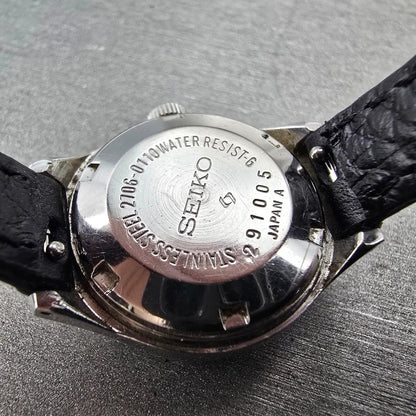 Seiko Automatic Watch Women 24mm Gray Dial Silver Tone Daydate 2706-0110 Runs GH9
