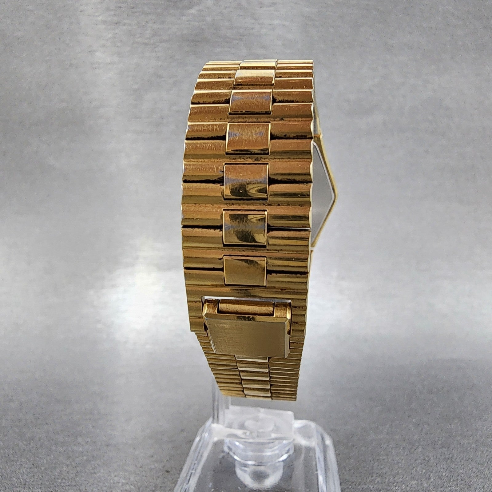 Seiko Lassale Watch Men 32mm Champagne Dial Gold Tone Date 77525019 New Battery8