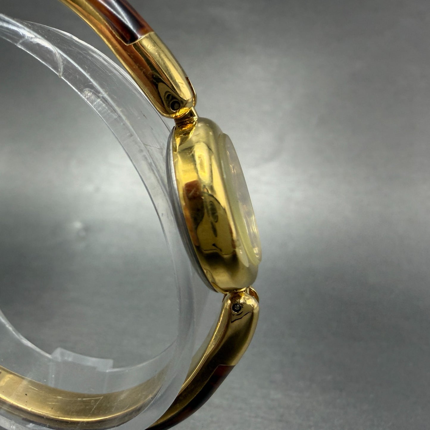 Orient Jupiter Watch Women 20mm Gold Dial Gold Tone Round E454S7-00 New Battery3