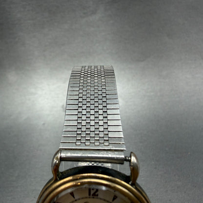 Orient Watch Men 30mm Silver Dial Gold Tone Round K33201-00 New Battery Vintage4