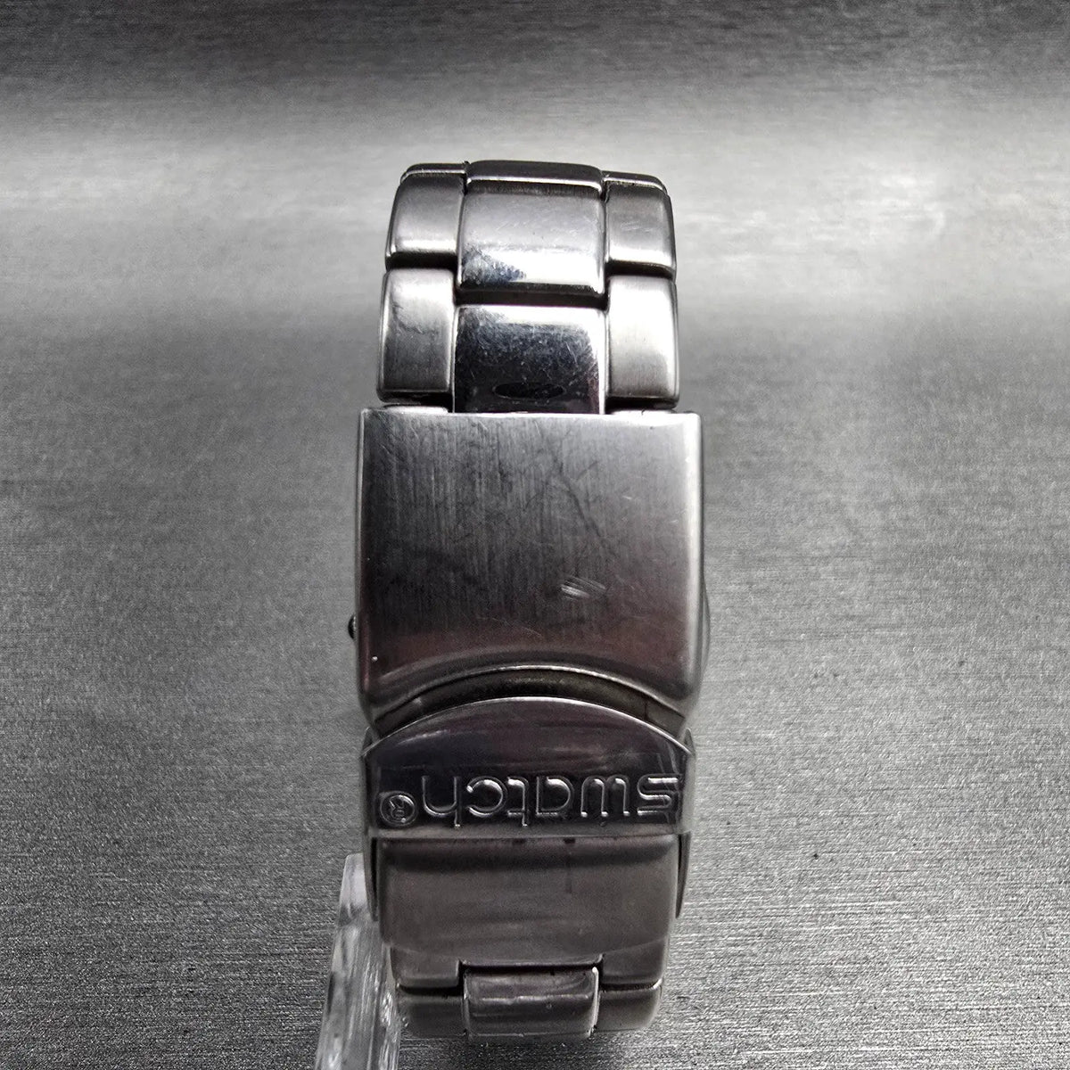 Swatch Her Tender Black Watch Women 33mm Black Dial Silver Tone YLS433G New Batt7