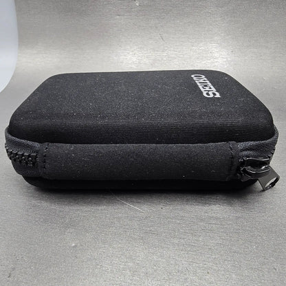 Seiko Travel Watch Case Black Fabric Plastic Rectangle Zipper4