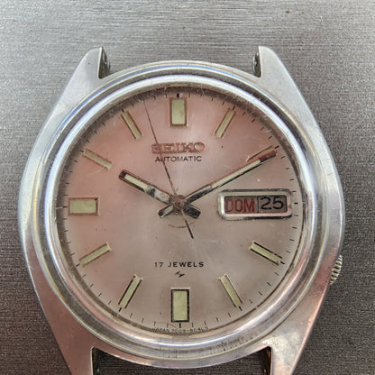 Seiko Automatic Watch Men 38mm Silver Dial Silver Tone Daydate 70098049 PARTS2