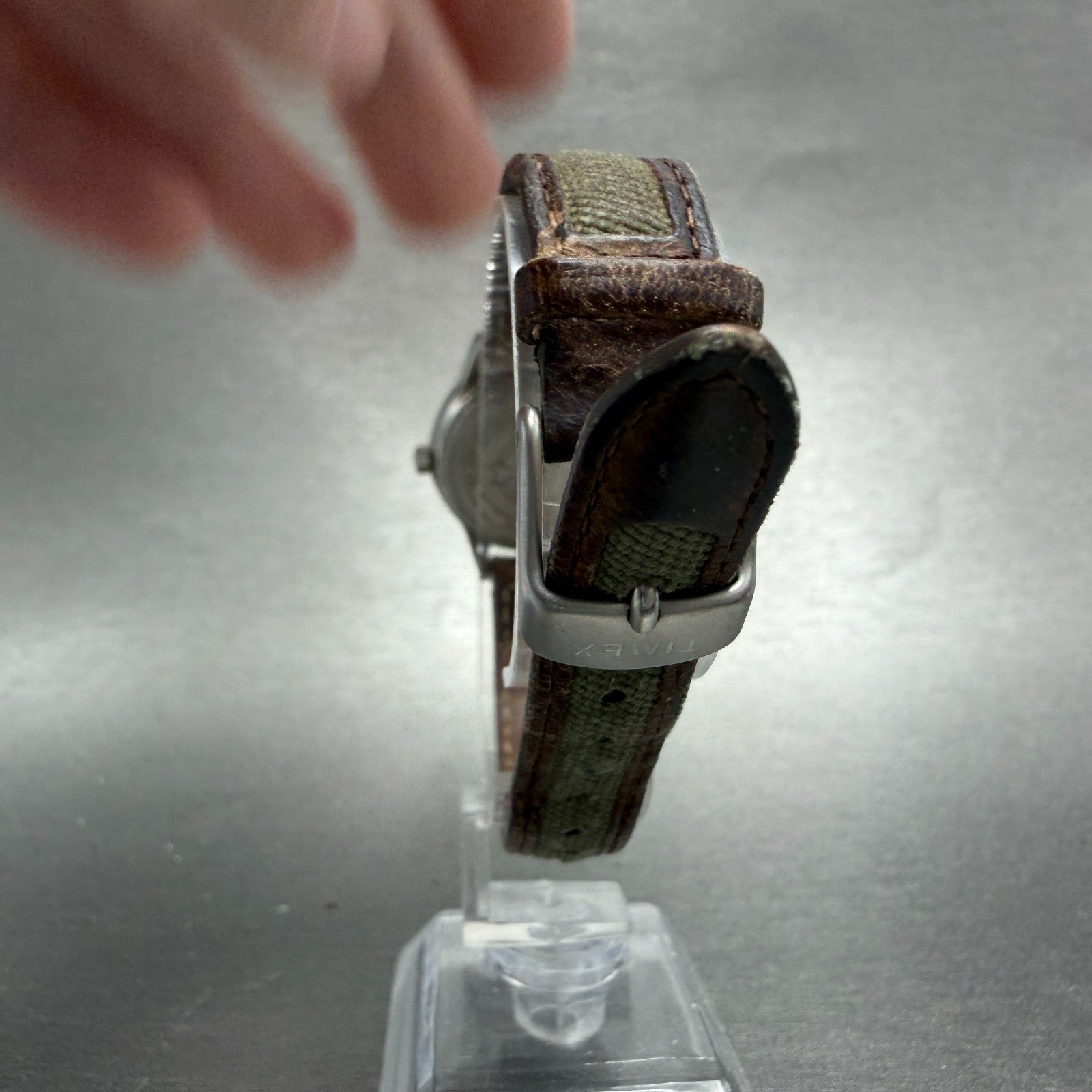 Timex Expedition Watch Women 26mm Green Dial Silver Tone Indiglo New Battery7