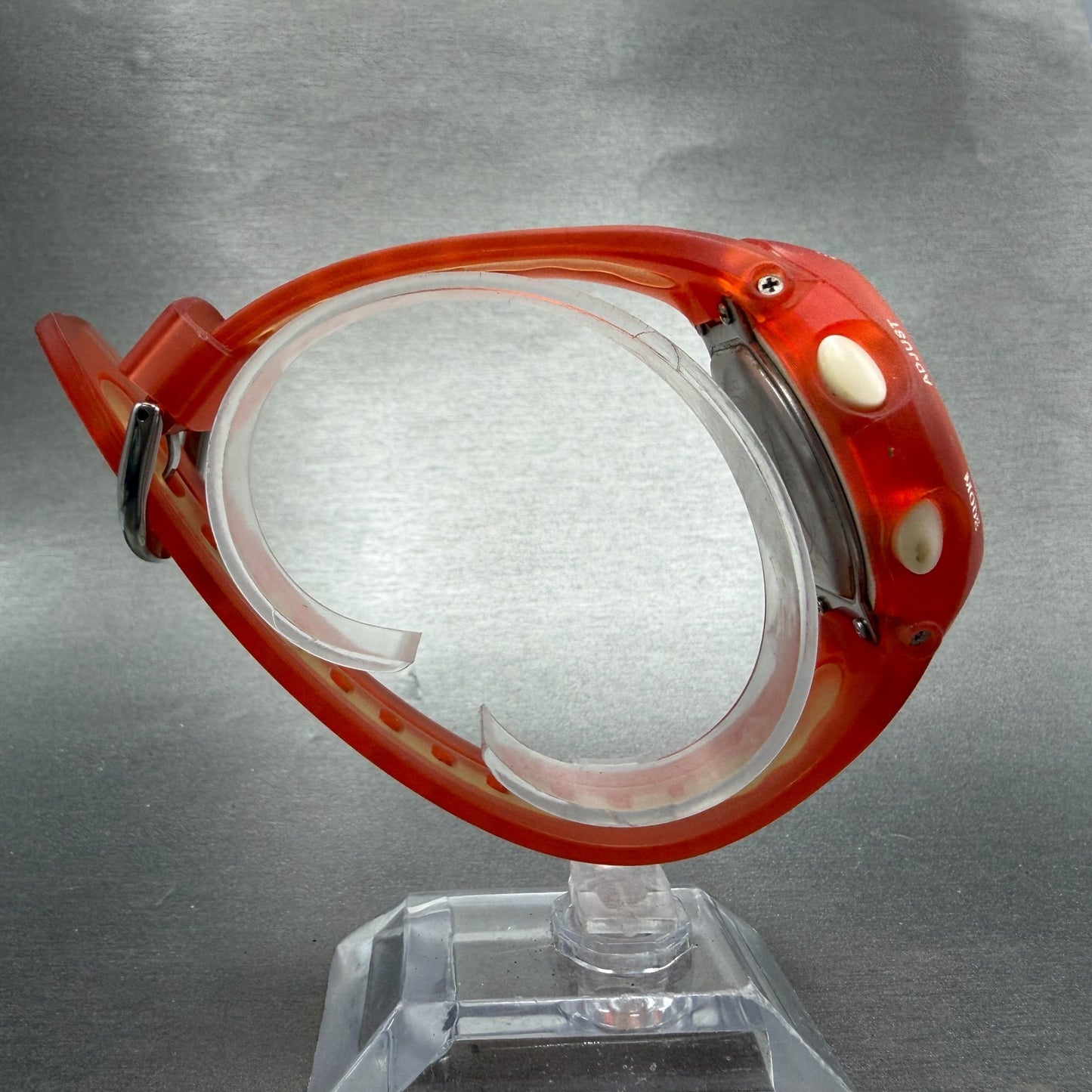 Casio Baby-G BG-163A Watch Women 42mm Orange Digital Round Alarm Chrono New Batt8