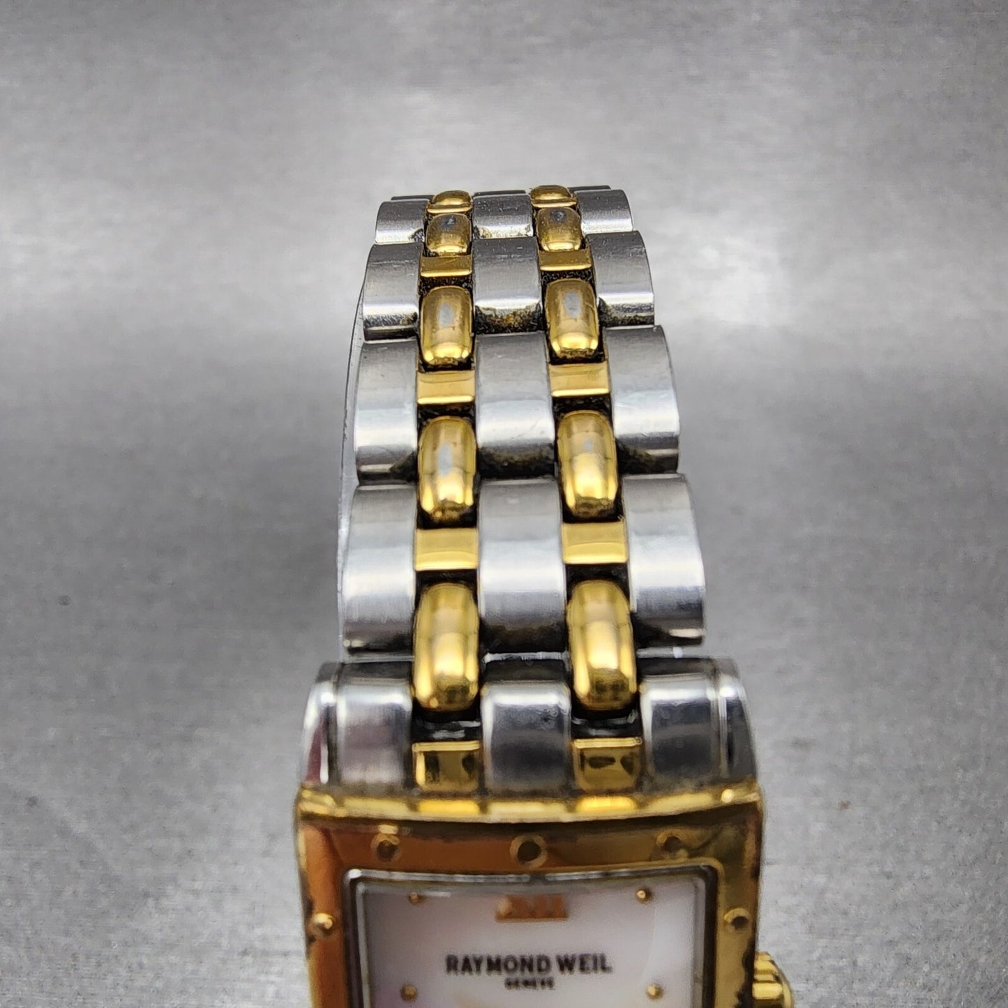 Raymond Weil Tango Tank Watch Women 17mm MOP Dial Two Tone Rectangle New Battery4