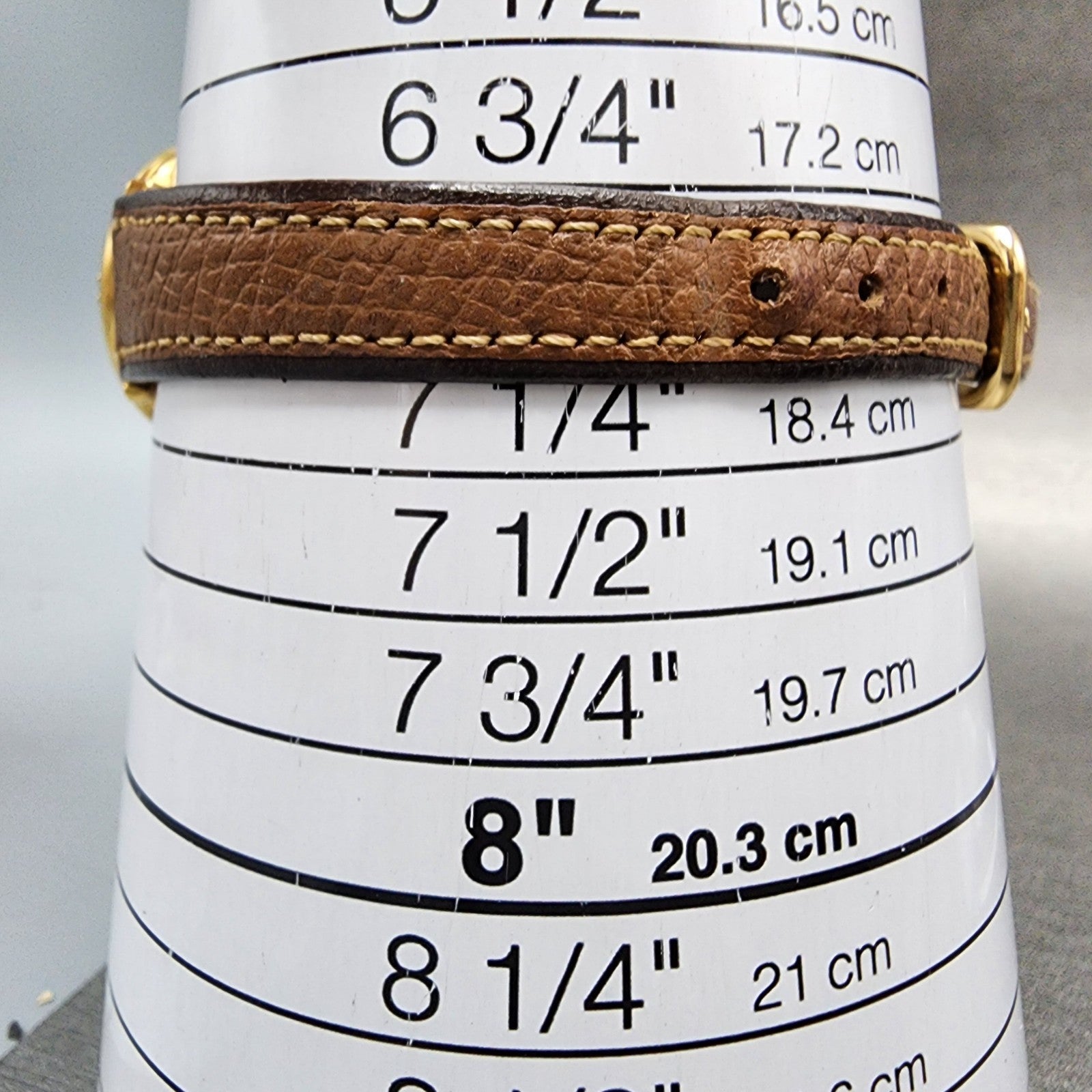Hunting World Watch Women 27mm Gold Dial Gold Tone Date Round  New Battery10