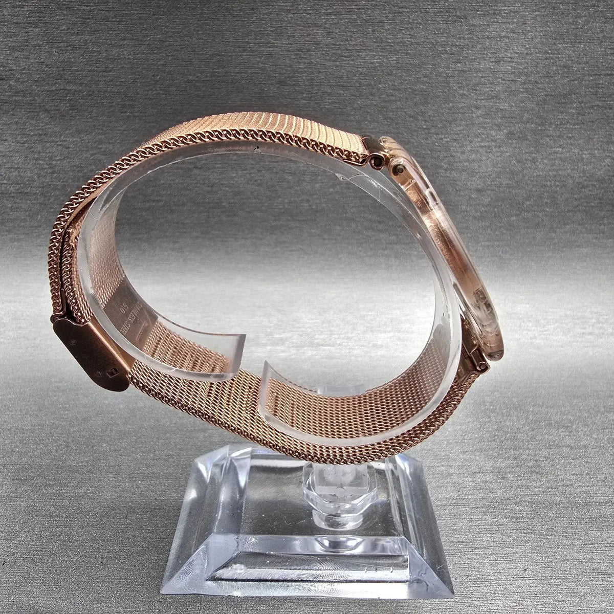 Swatch Skin Hello Darling Watch Women 33mm Rose Gold Dial Clear SFP115M New Batt8