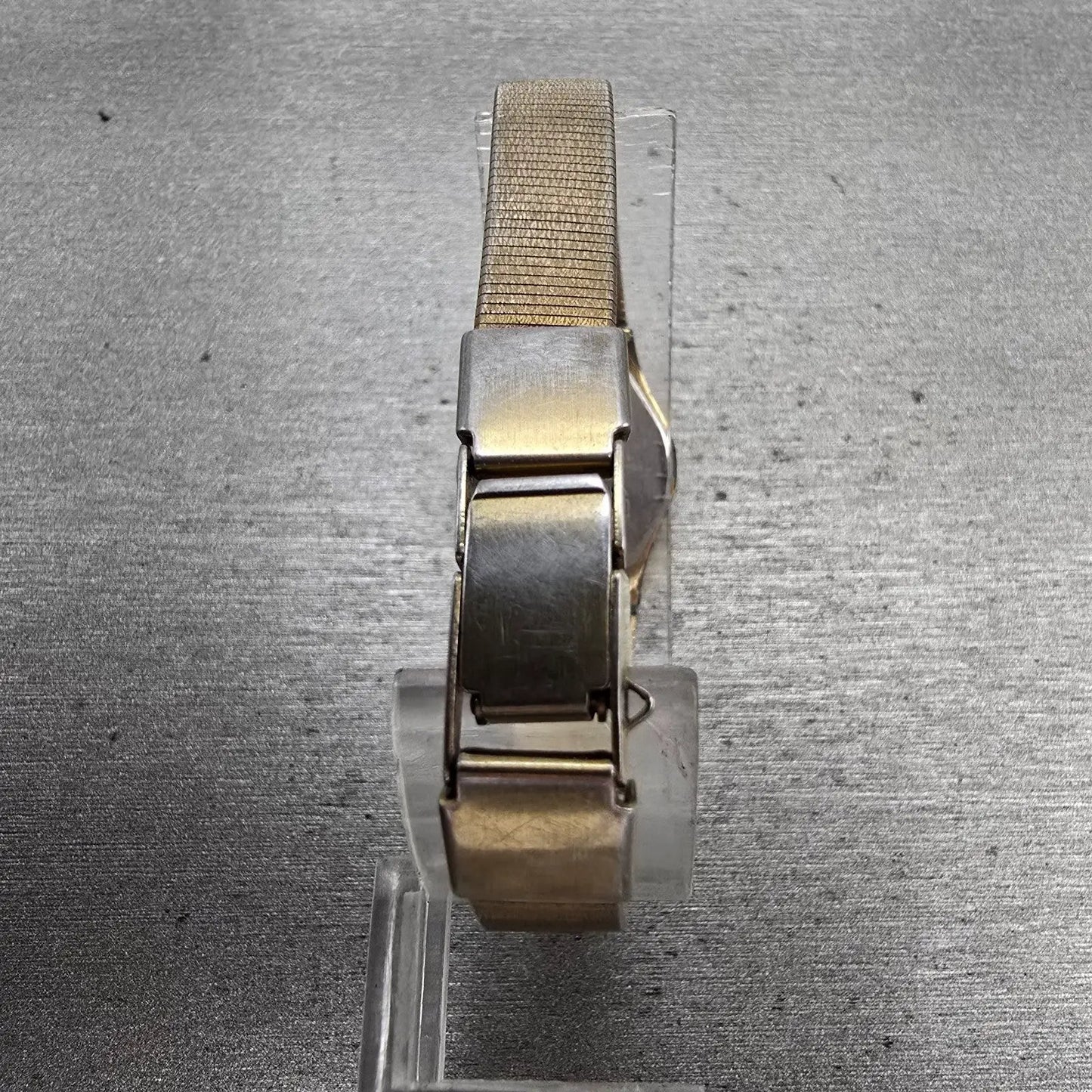 Seiko Watch Women 19mm Gold Dial Gold Tone Round 4N00-0669 New Battery VTG 1237