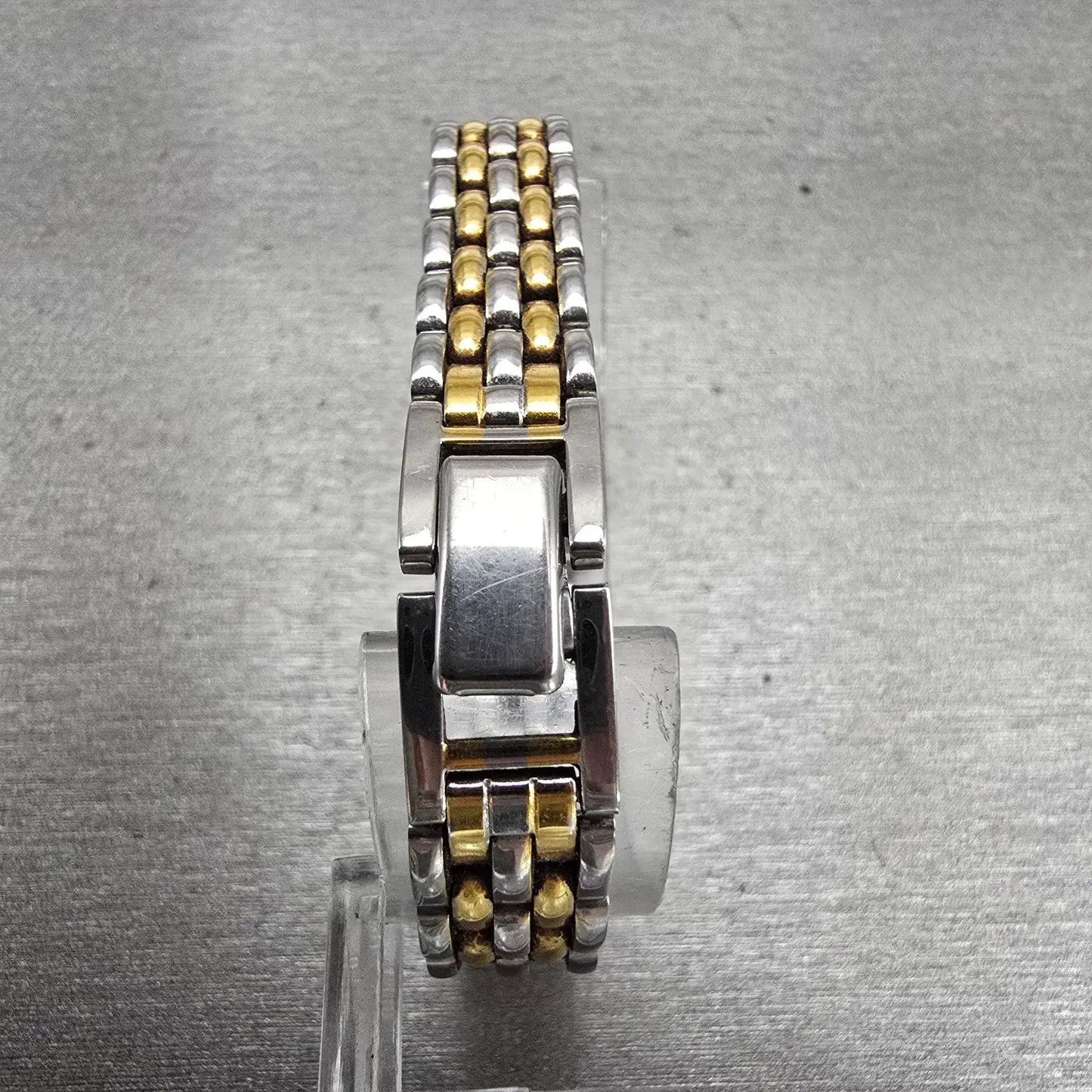 Seiko Watch Women 15mm White Dial Silver Tone Rectangle 1N00-0D09 New Battery7
