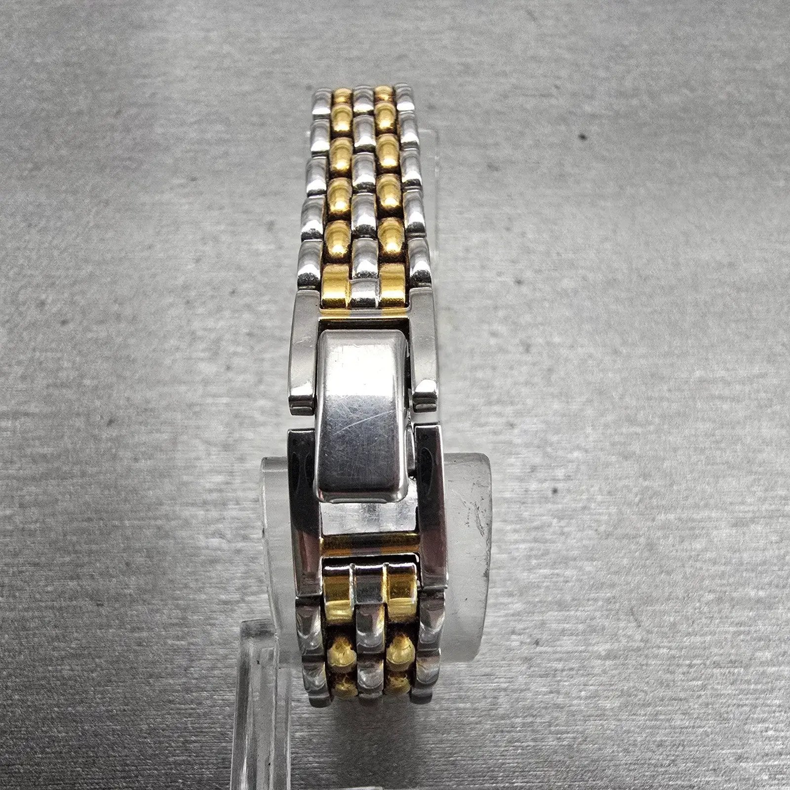 Seiko Watch Women 15mm White Dial Silver Tone Rectangle 1N00-0D09 New Battery7