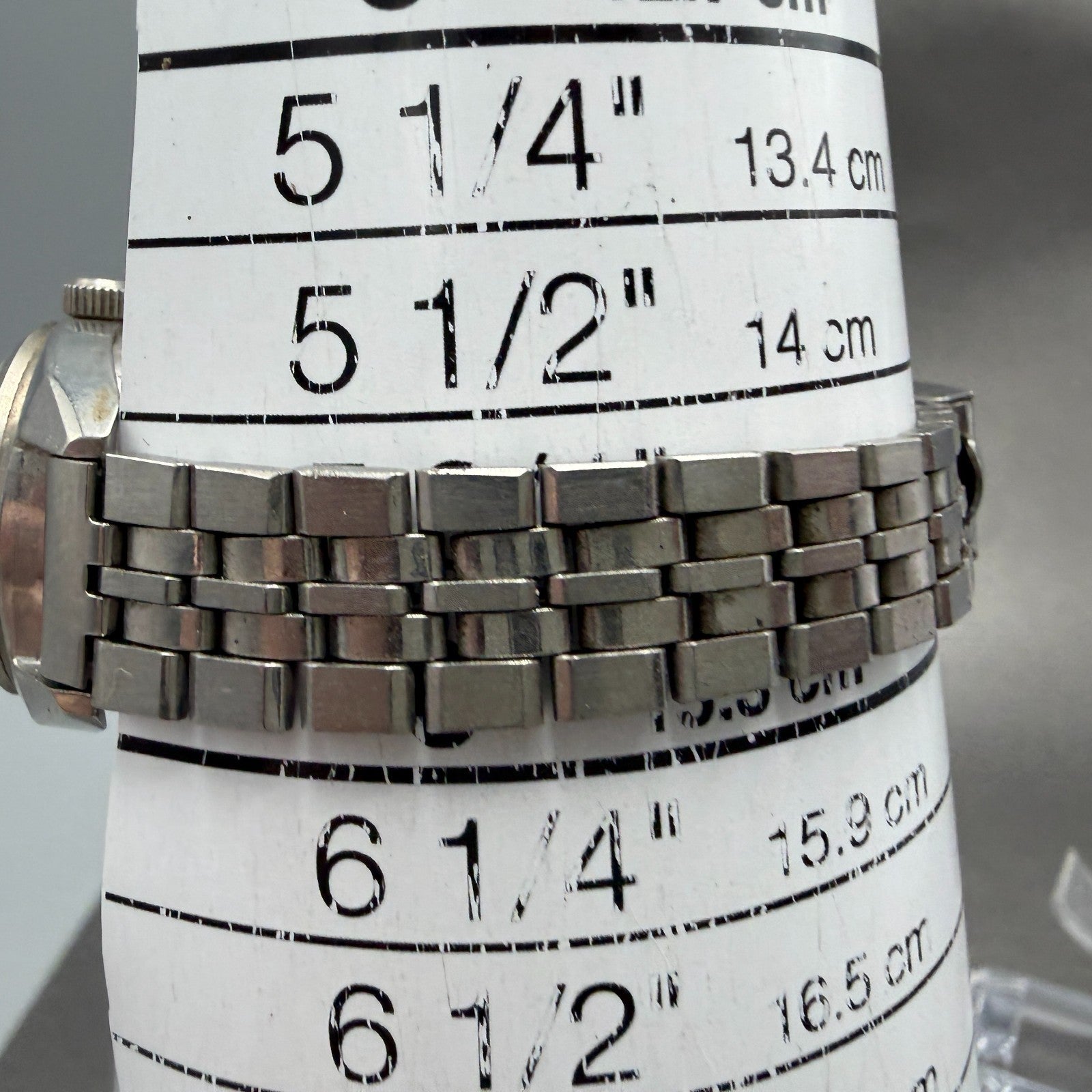 Seiko Autoamtic Watch Women 23mm Black Dial Silver Automatic 2205-0050 Runs10
