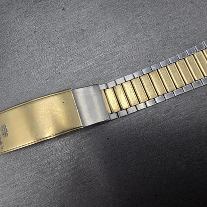 Seiko Watch Men 33mm White Dial Two Tone Daydate SQ 7132A VTG PARTS9