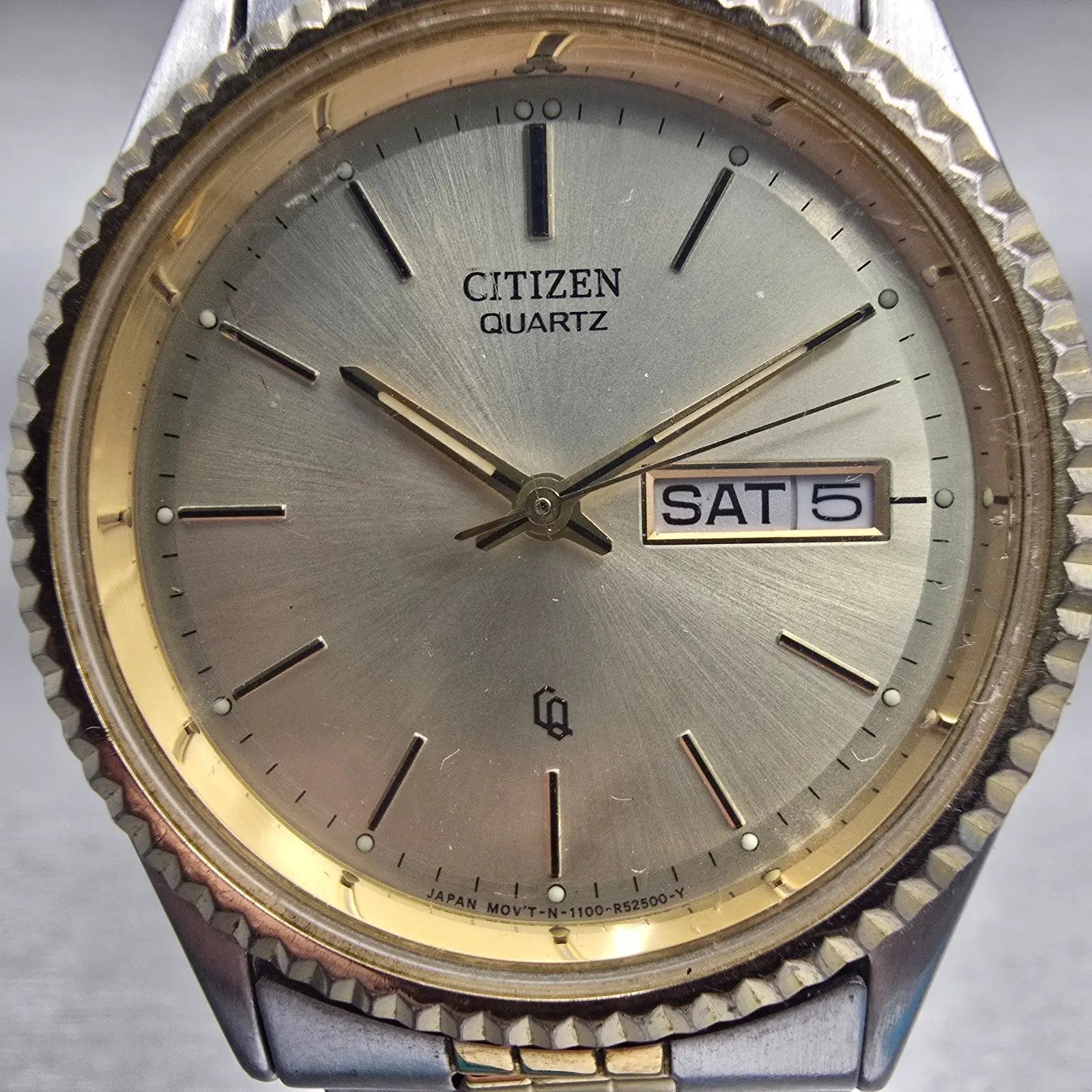 Citizen President Watch Men 35mm Champagne Dial Two Tone Daydate New Battery1