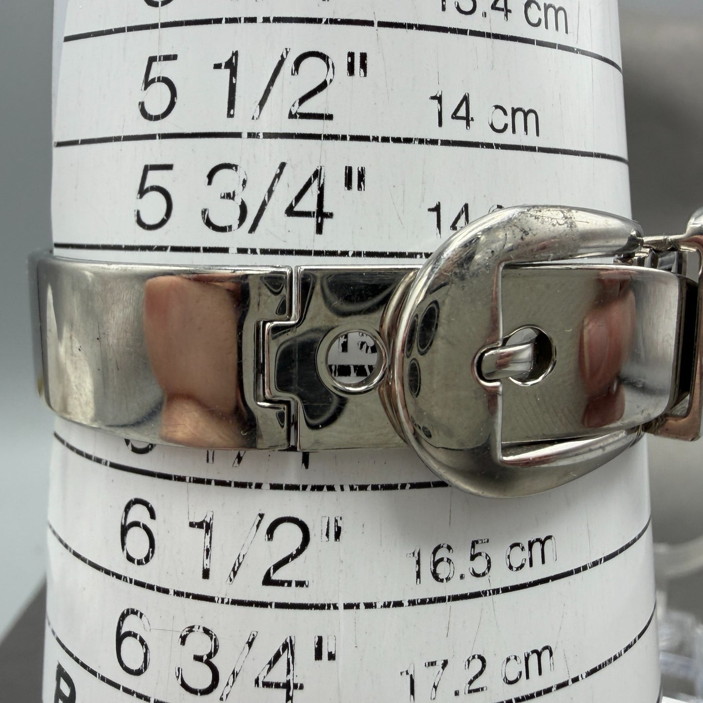 Gucci 6700L Watch Women 26mm Silver Dial Steel Case Round Bangle New Batt Mirror10