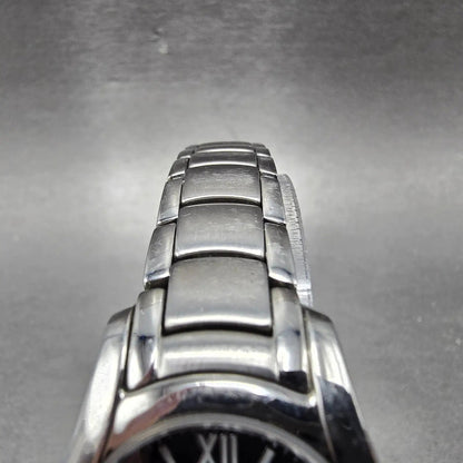 Citizen Watch Women 25mm Black Dial Silver Tone Date Round E011-S015502 Runs J234