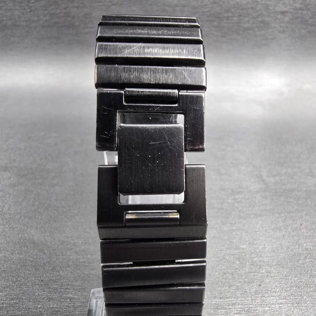 Seiko Tank Watch Men 26mm Silver Dial Two Tone Rectangle 5E20-5A40 New Battery7