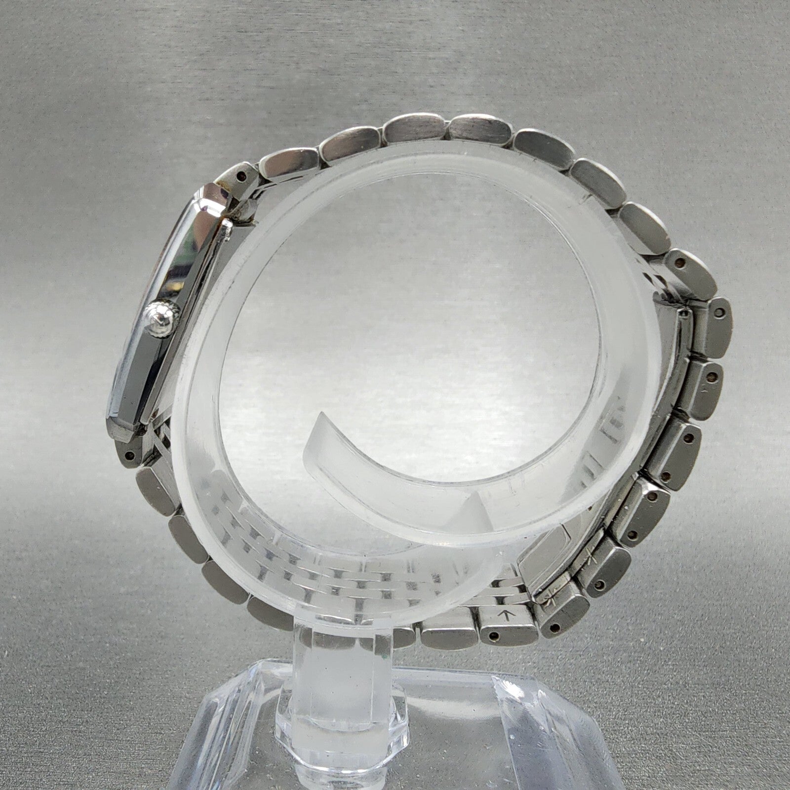 Rado Diastar Tank Watch Women 20mm Gray Dial Gray Tone Rectangle New Battery6